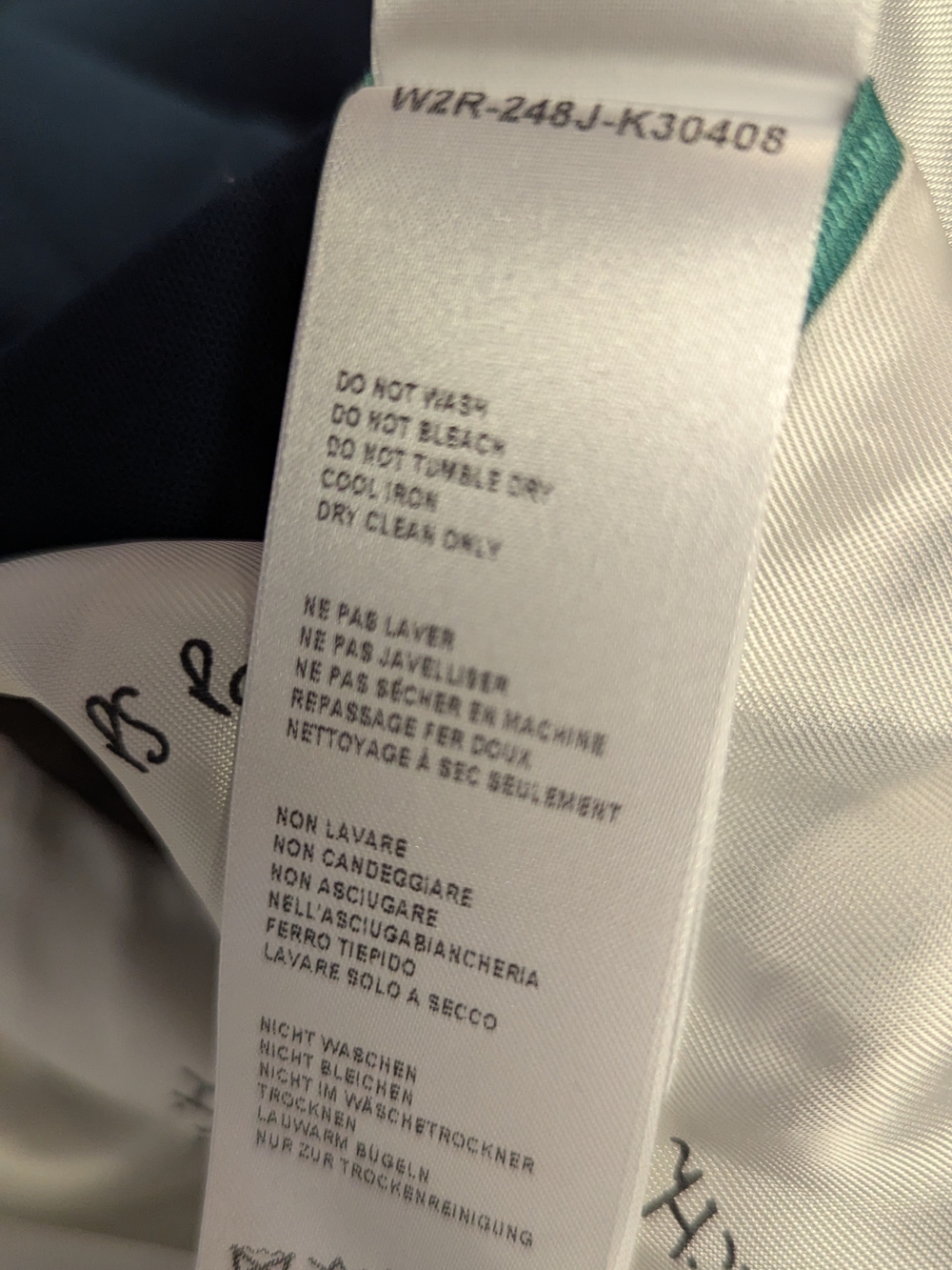 11674 Men's Paul Smith The Soho Tailored Fit 2 Piece Wool Suit Teal size 42/44 - Picture 14 of 16